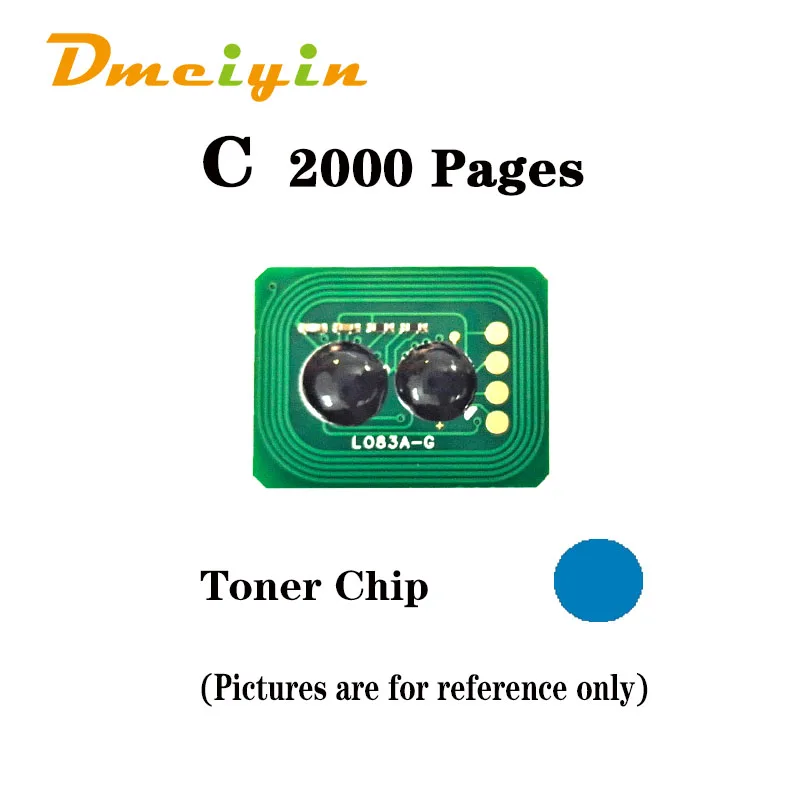 Toner Chip   for OKI C5650/C5750 EUR/AS Version 8K/2K   BK C M Y