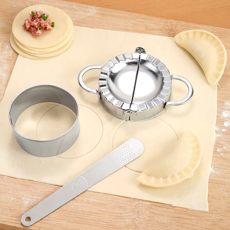 Stainless Steel Dumpling Maker Mold Ravioli Pies Jiaozi Pastry Machine Dough Noodle Cutter Baking Meat Spoon Kitchen Pasta Tools