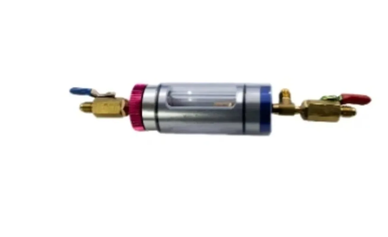 Automotive AC Refrigeration Oil Filling & Analysis Tool, Compressor Oil Filter Replacement Kit for R134A R12 R22