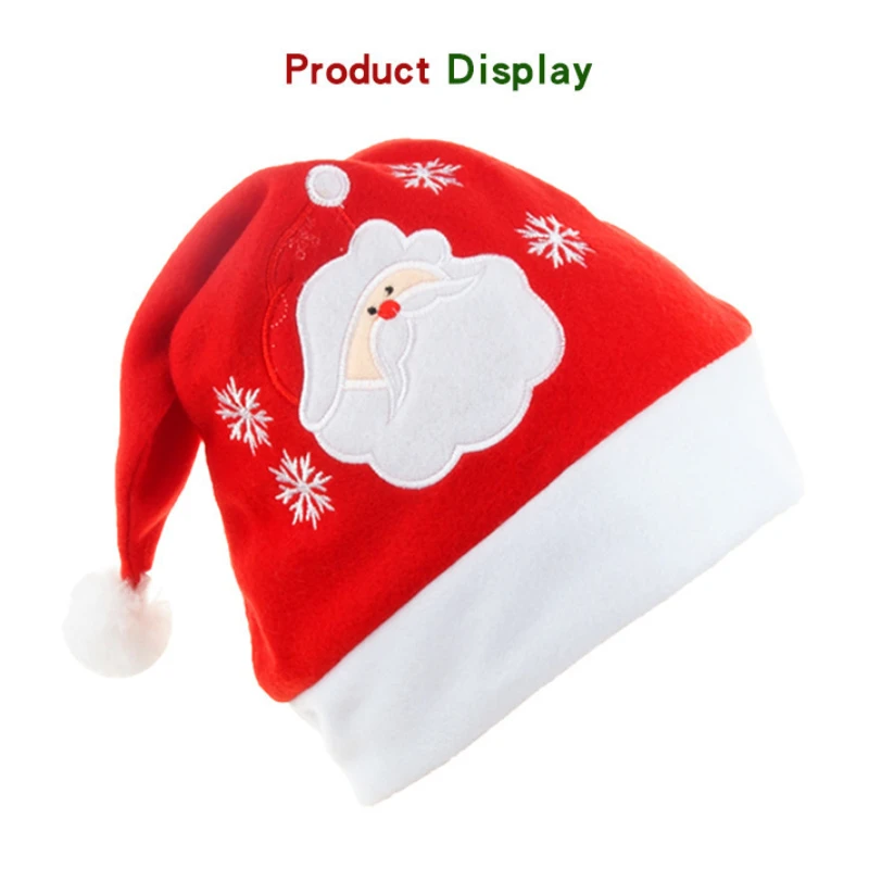 1pc Christmas Hat Children Baby Santa Hat Xmas Holiday Hat For Christmas Festive Party New Year Gift Decor Soft Plush Caps