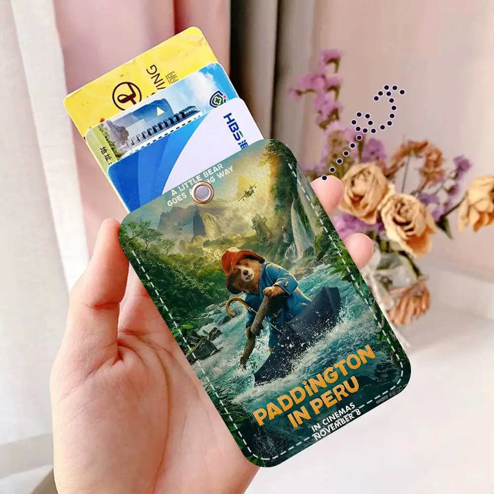 حامل شخصي لفيلم الأطفال الكلاسيكي P-Paddington مناسب لبطاقة البنك، والمترو الأنفاق، وبطاقة محفظة بطاقة الحافلة #4