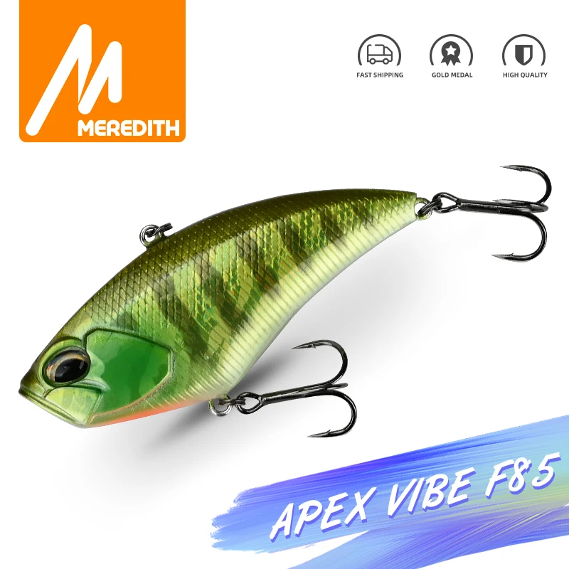 MEREDITH Apex Vibe F85mm 24g Wobblers Fishing Tackle Fishing Lures Vibration Bait for Full Depth Artificial Accessories