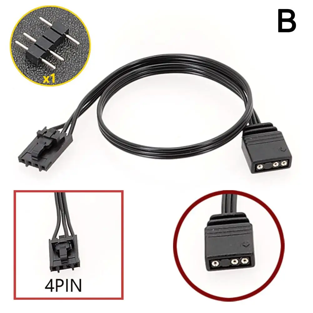 Adapter Cable For Corsair RGB To Standard ARGB 4Pin 3Pin Adapter Connector Pirate Ship Controller Adapter Line QL LL120 ICUE