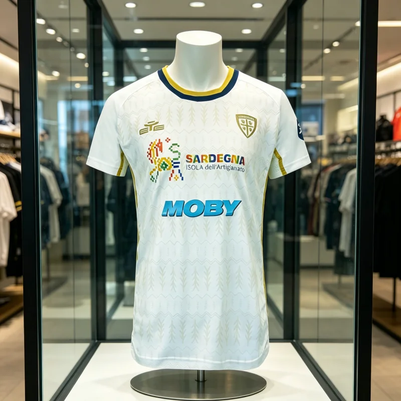 Camisetas familiares para niños Cagliari Calcio Third 26, camiseta de fútbol de verano para hombres y mujeres, ropa deportiva cómoda y transpirable de gran tamaño