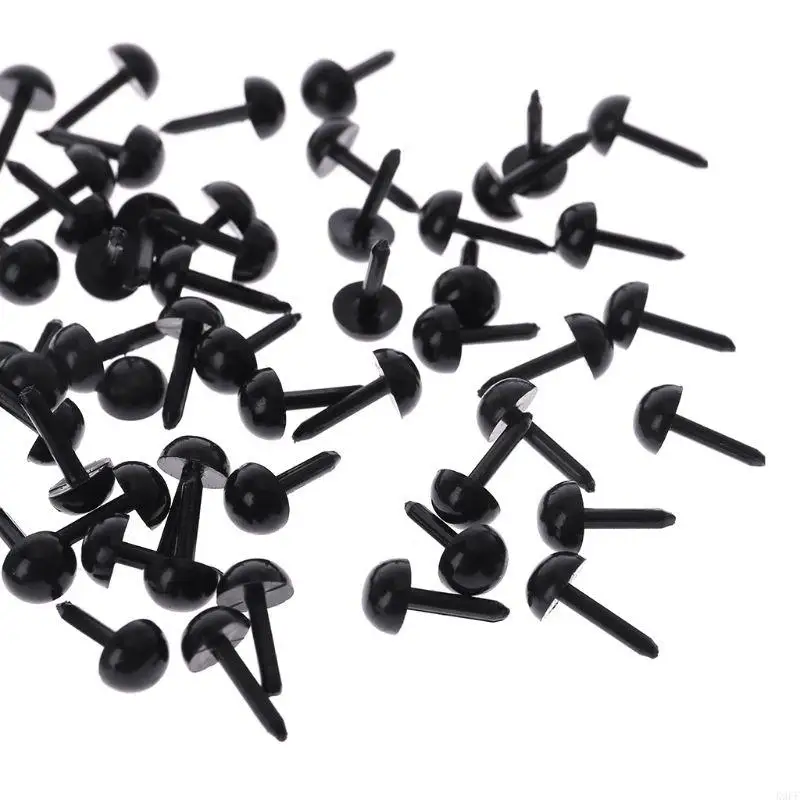 K9FF 100 Stuks 3mm/4mm/5mm/6mm DIY voor Marionet Plastic zwarte Pin Veiligheid Ogen Voor Han