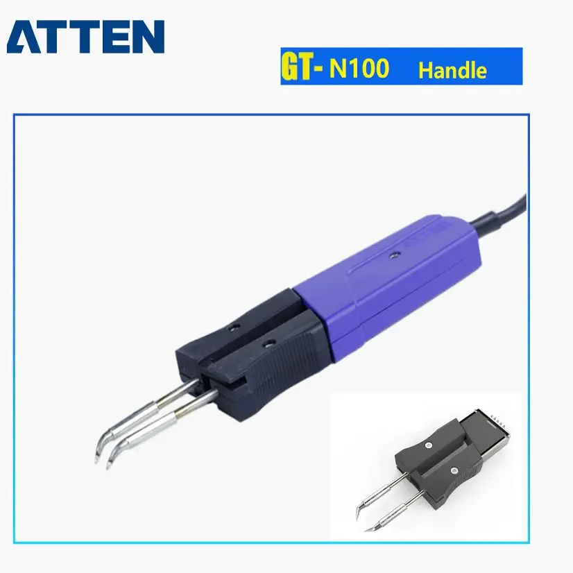 

For ATTEN GT-6200 Dual Channel Soldering Station Original GT-N100 Tweeze Handle 100W and T100 Soldering tips S-04 Holder