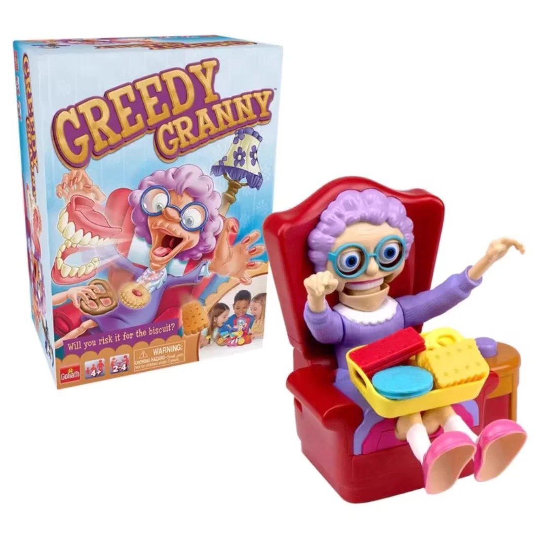 

Greedy Granny Goliath: Interactive Biscuit-Stealing Game with Pop-Up Grandma, Fun Parent-Child Multiplayer Toy for All Ages
