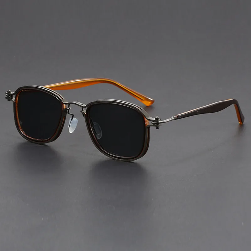 New Men's Advanced Ultra Light Coarse Frame Fashion Square Sunglasses Women Men Trendy Anti Mist Outdoor Driving Shades UV400