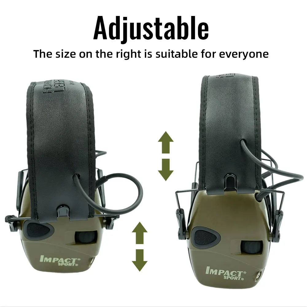Tactical Shooting Earmuffs Electronic Impact Sound Amplification Anti-Noise Hearing Protection Headset for Outdoor Sports