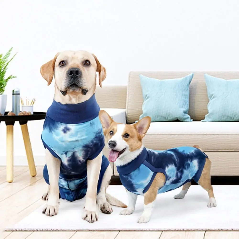 Combinaison de récupération Anti-léchage élastique réutilisable pour chien, body de récupération doux et fin pour chien, vêtements de protection respirants pour chien