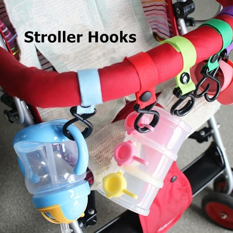 2026 New Baby Stroller Storage Supplies 1Pcs Universal Strong Hook Clips Strap Hanger Multi‑Purpose Hanging Hook Accessories