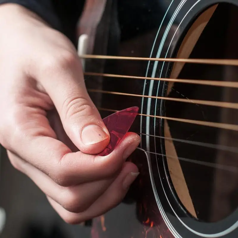 Guitar Pick Case Wooden Collector Guitar Pick Container Display Box Smooth And Creative Guitar Pick Display Box For Acoustic