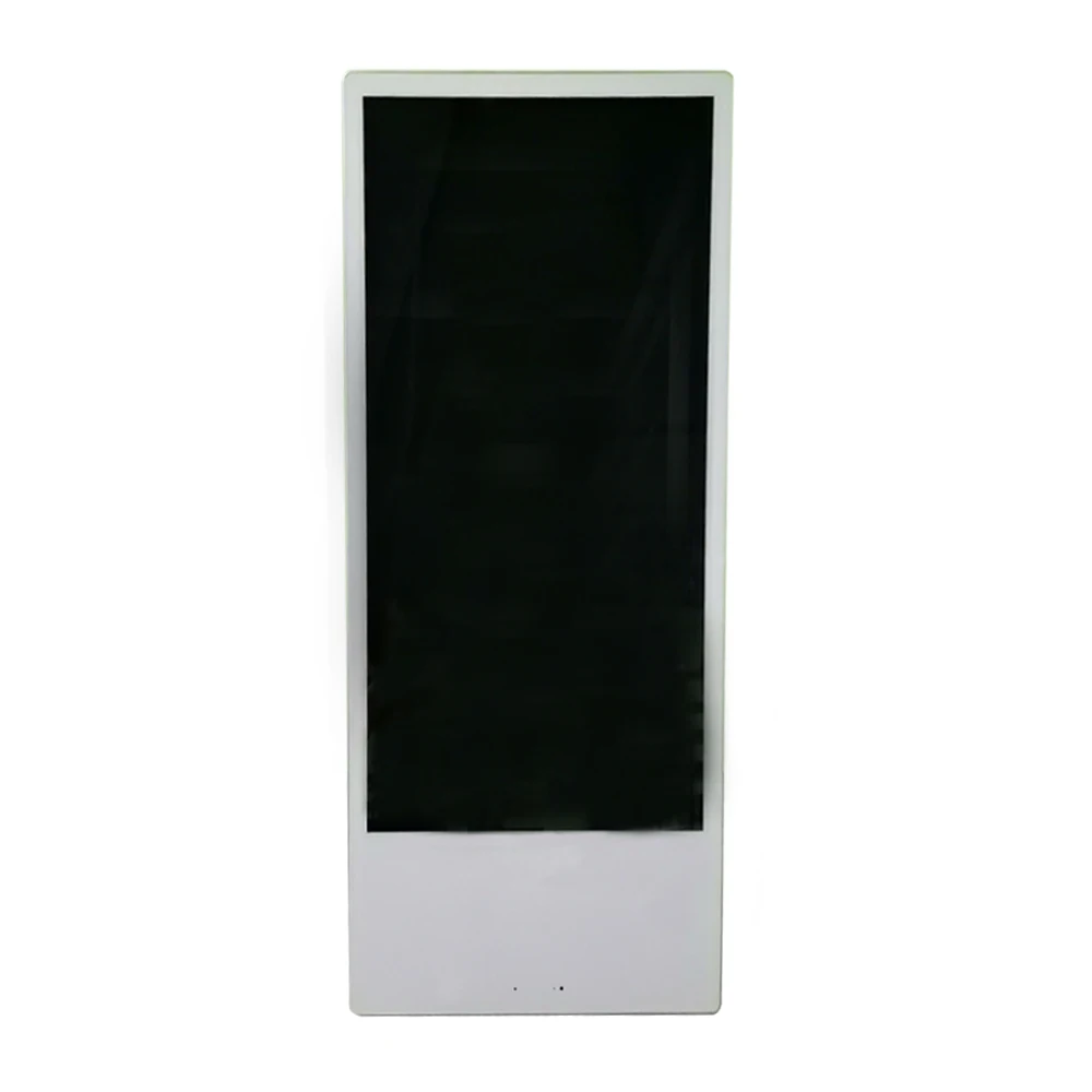 New Portable 10 Hours Play Time Advertising Machine 43 Inch LCD Player Digital Totem Kiosk with 43200AH Battery and Wheel