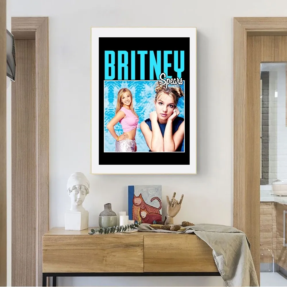 Retro Britney Spears Poster No Framed Poster Kraft Club Bar Paper Vintage Poster Wall Art Painting Bedroom Study Stickers