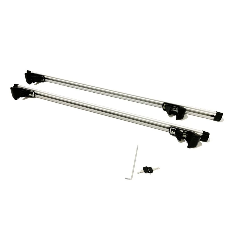 

2-Piece Universal Crossbar Roof Rack Aluminum Alloy Adjustable Roof Crossbar Locked Car Rack