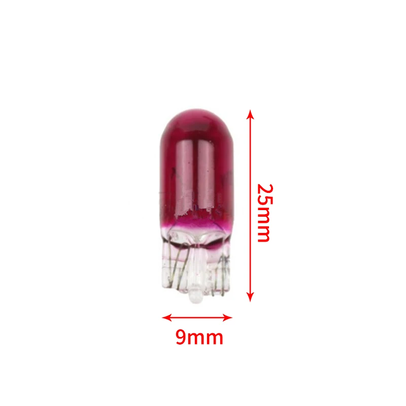 New 10pcs Purple T10 W5W Wedge Interior Car 12V Dashboard Dash Panel Gauge Bulb for Car Styling Light Bulbs Accessories