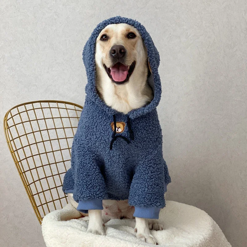 

Big Dog Clothing Winter Large Dog Coat Hoodie Jacket Poodle Schnauzer Corgi Samoyed Husky Labrador Golden Retriever Clothes