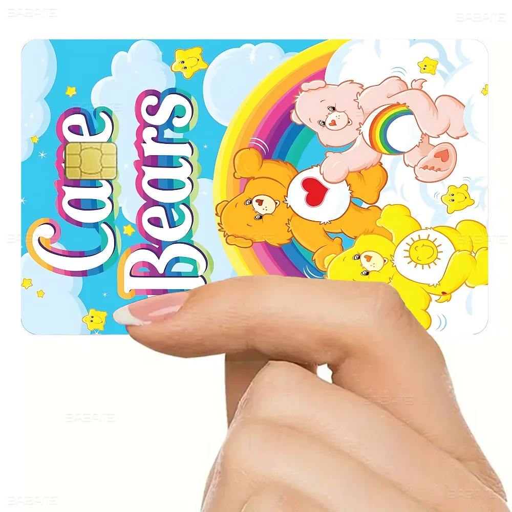 

Мультфильм C-Care B-Bears Аниме Spend Or Save Funny Shell On Off Ультратонкая наклейка без выцветания Кожная пленка для дебетовой кредитной карты