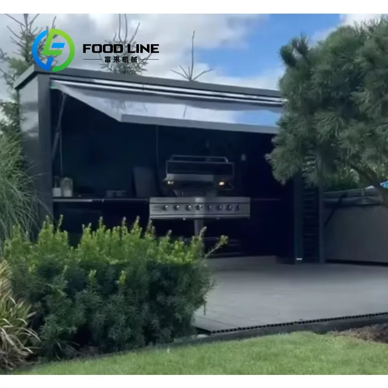 Custom Mobile Trailer Outdoor Street Mobile Kitchen Convenience Restaurant Pod