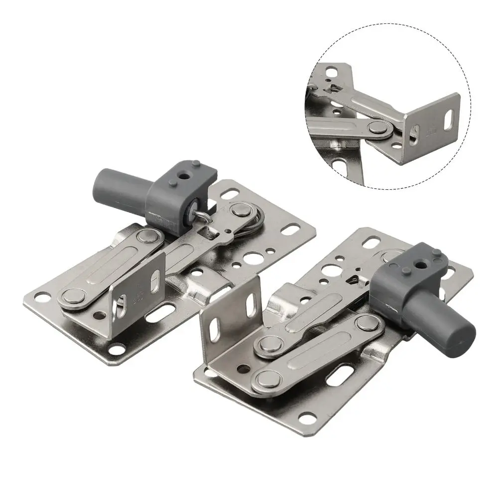 Long Lasting Flip Out Tray Hinges Stronger Load-bearing Door Connector 45 Degree Pivot Hinges Thick Heavy Duty Sink Hinges