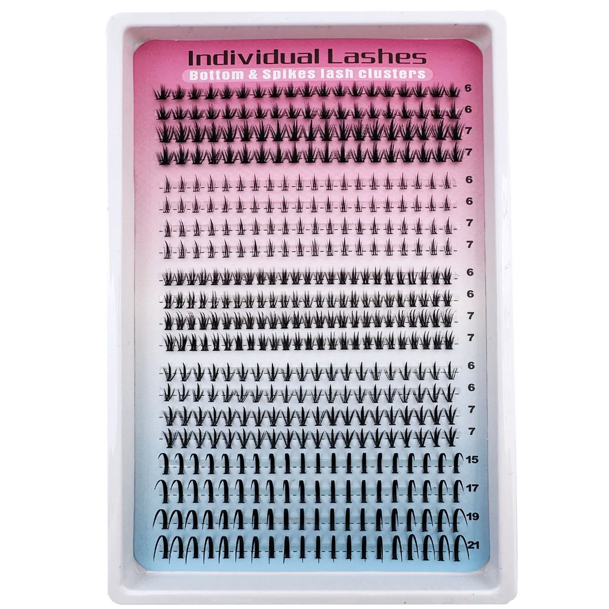 5 Stile Untere Wimpern-Cluster Manga-Wimpern-Cluster Spike-Wimpern Untere Wimpern Wispy Einzelwimpern 6-21mm Natürliche Wimpern – Detail 11