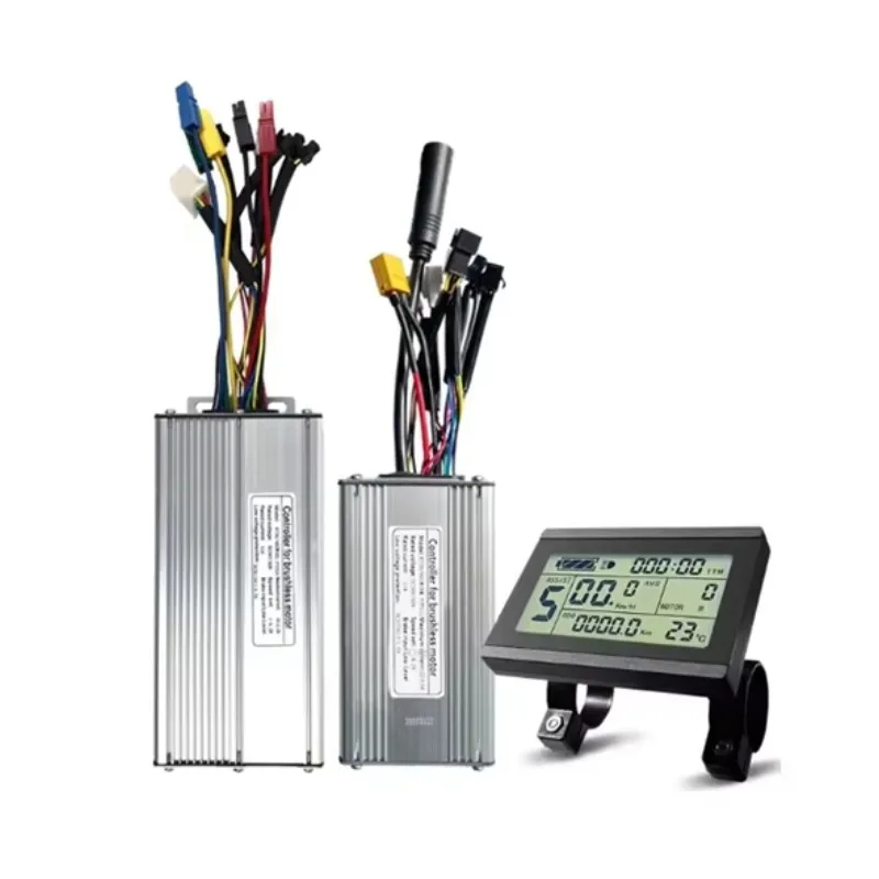 Bicycle Conversion Kit with 36V/48V Sinewave Controller 15A/17A/22A/25A LCD Display Twist Throttle Parts