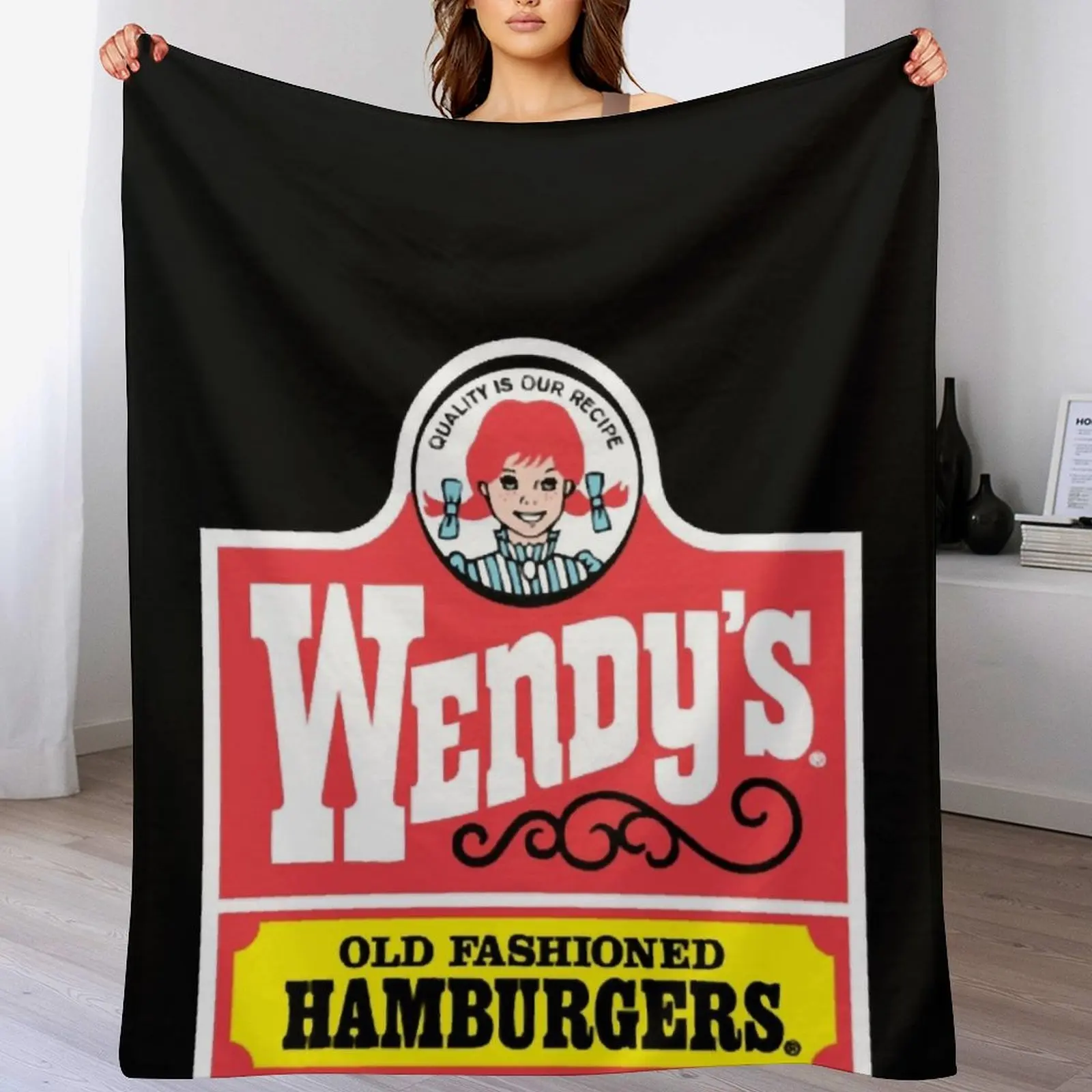 

Wendy's retro Throw Blanket Hairy Luxury Brand Decorative Beds for babies Blankets