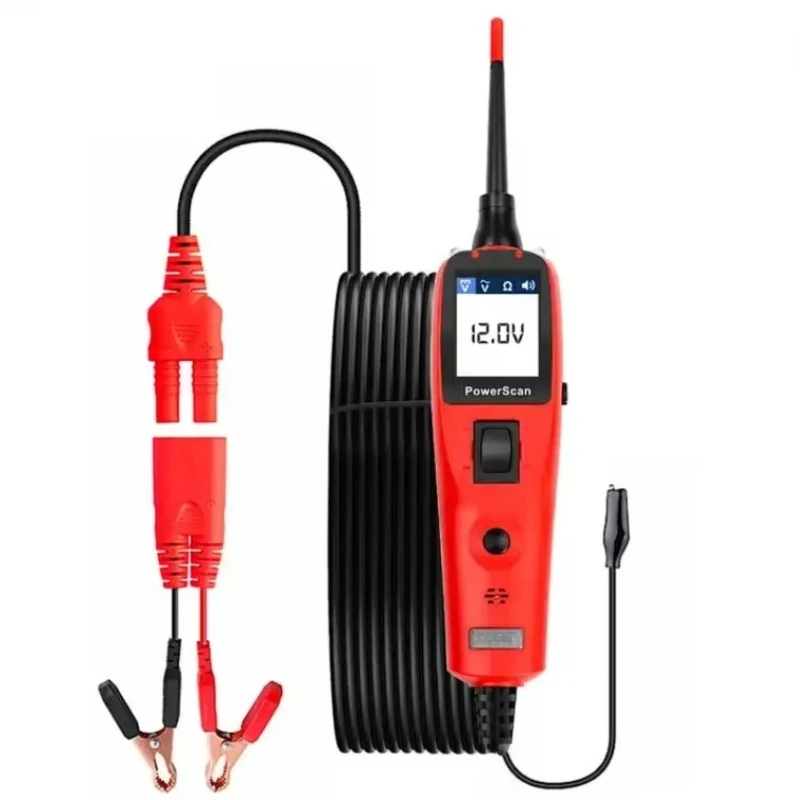 Powerscan Automotive Circuit Tester 6V-12V For Voltage Polarity Test Read AVO Meter Values Equipped With 20 Feet Extension Cable