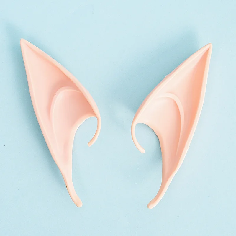 Oreilles d'elfe en latex pour la décoration d'Halloween, accessoires de costume de cosplay nickel é, accessoires photo, jouets pour adultes et enfants