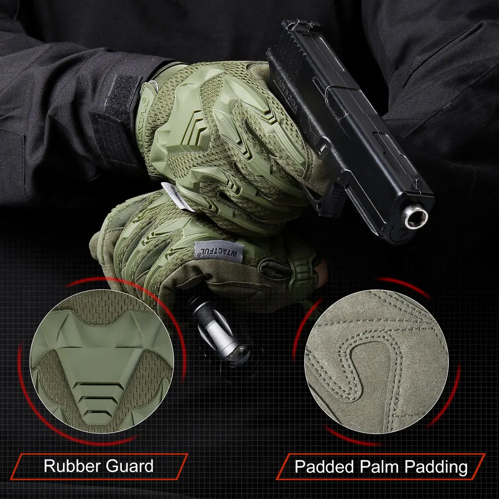 Tactical Gloves Touch Screen Cycling Outdoor Hunting Hiking Climbing Sport Combat Shooting Camping Anti-skid Full Finger Mittens