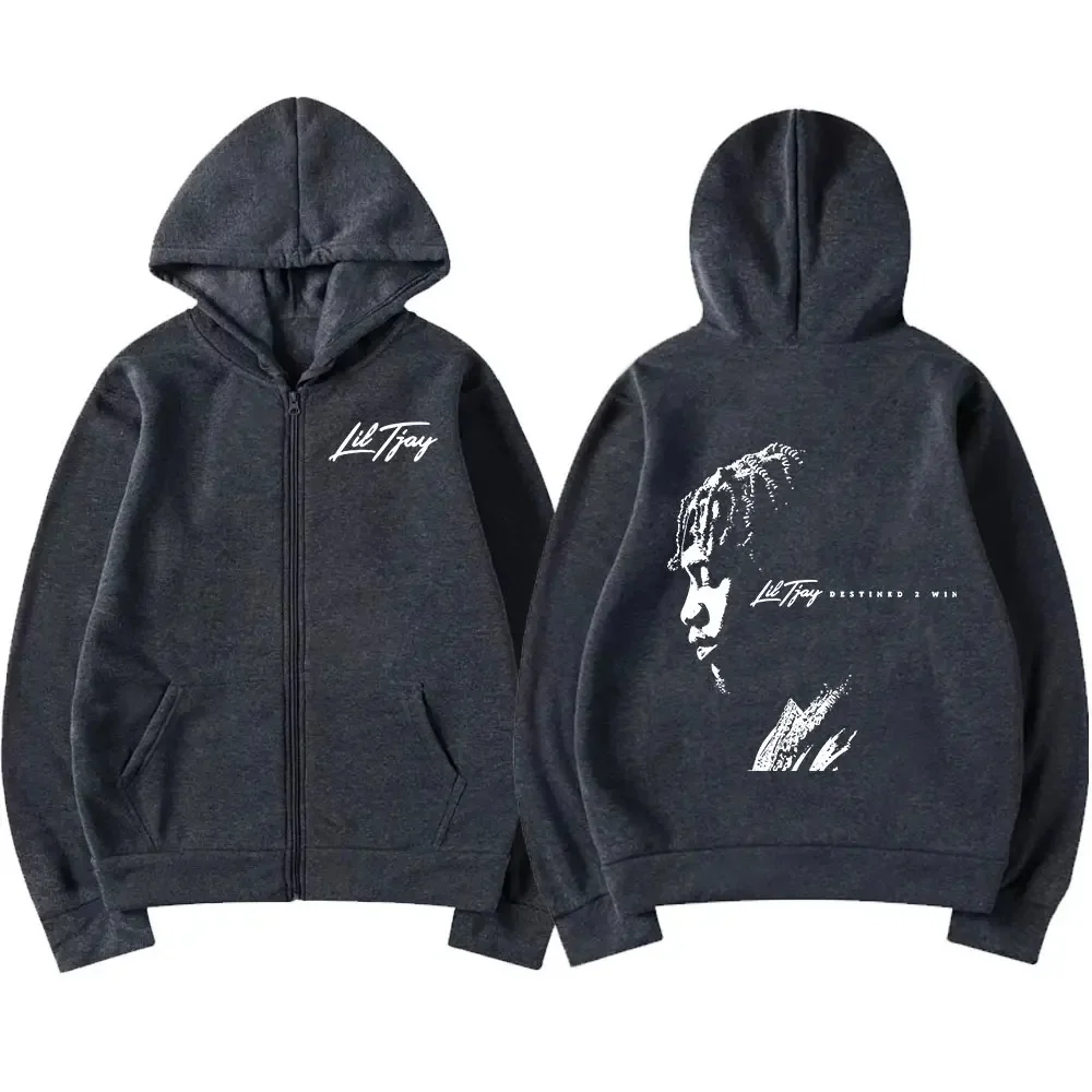 مغني الراب ليل تجاي الوجهة 2 وين ألبوم الموسيقى قلنسوة بسحاب الهيب هوب نمط البلوز الرجال النساء موضة زمم هوديس الشارع الشهير