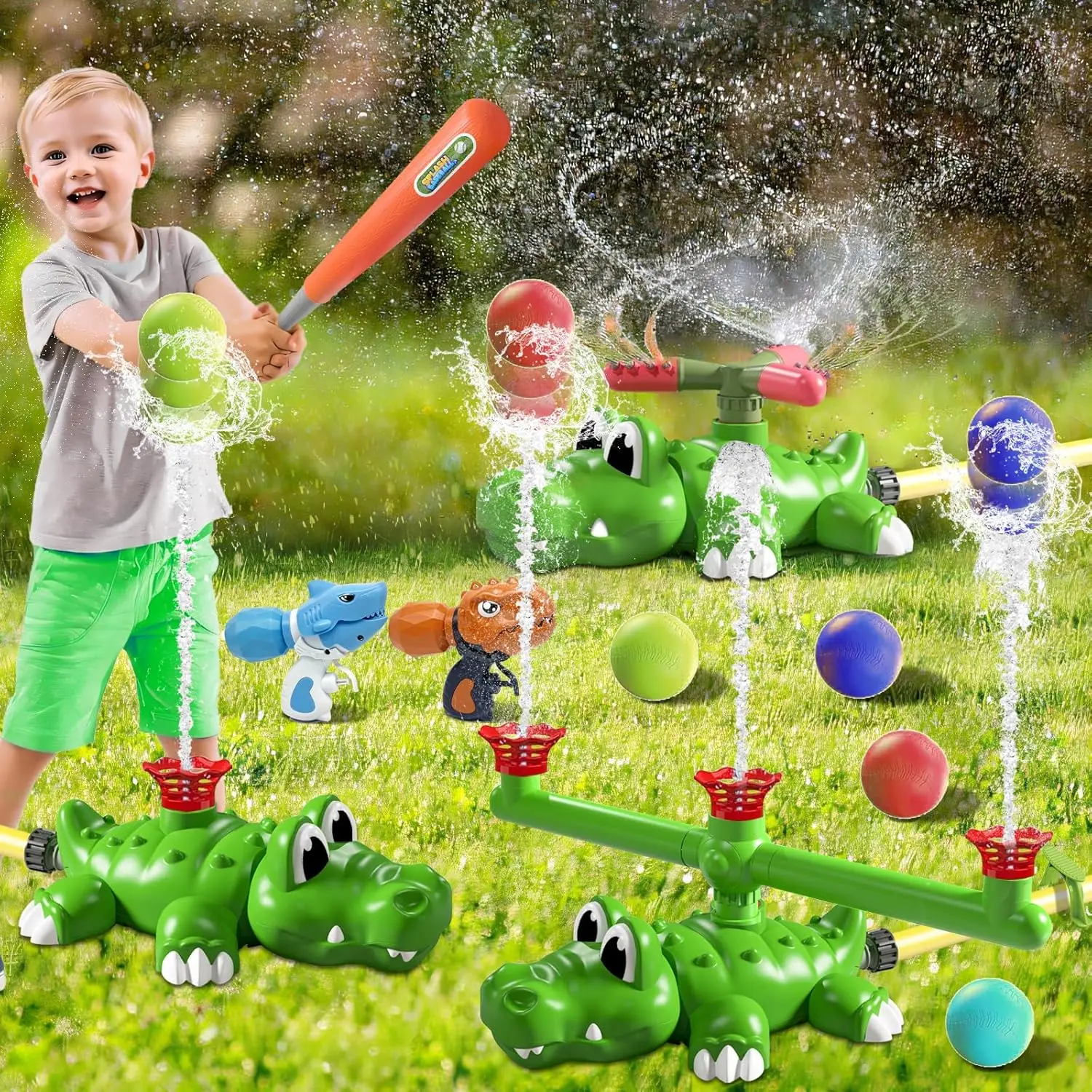 Kids Bathroom Big Fish Eat Small Fish Bath Game Crocodile Shark Clip Summer Water Play Puzzle Summer Bathtub Water Playing Toy