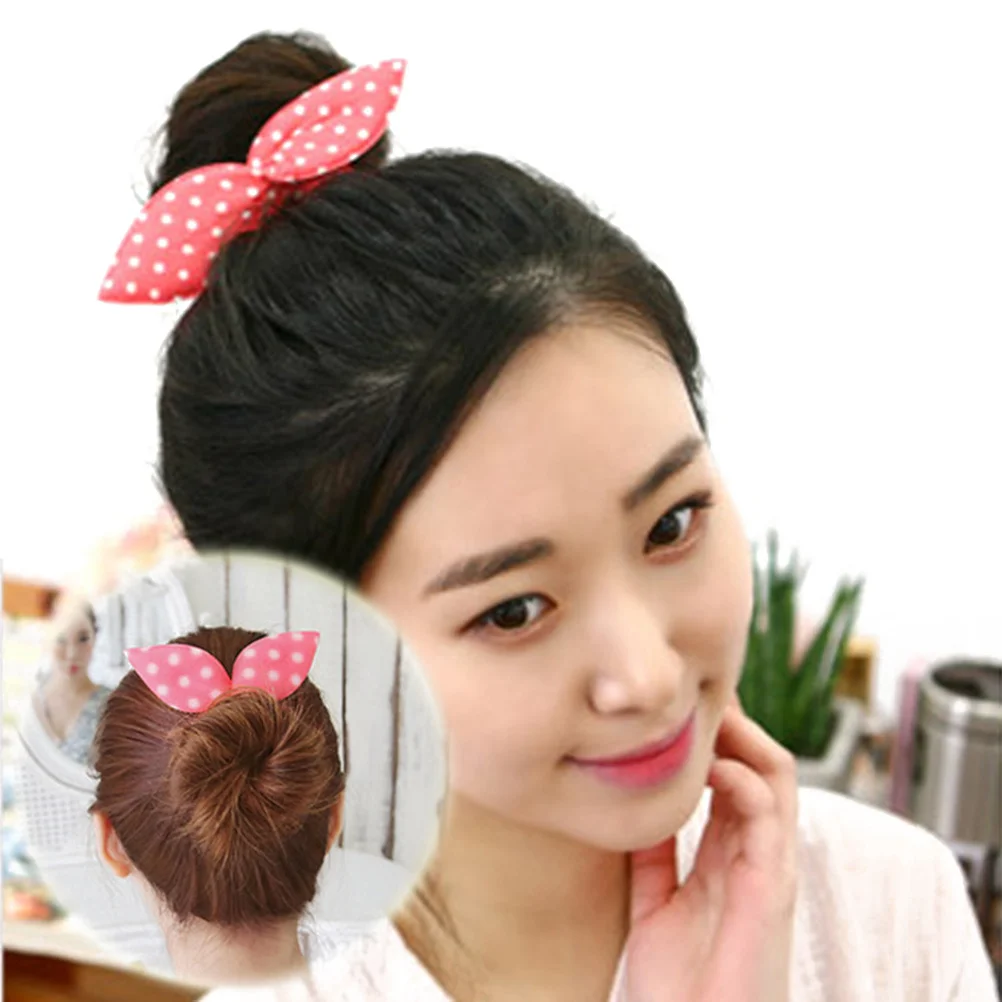 

Rabbit Ear Bun Maker Donut Hair Styling Tool for Women Girls Simple Elegant Hair Braider Suitable Daily Party Wedding Use