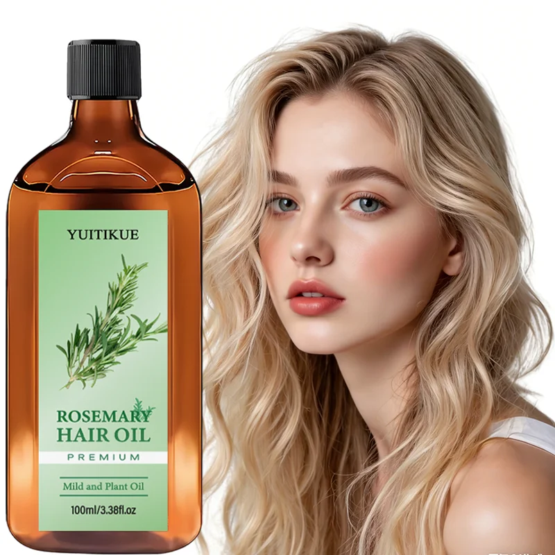 YUITIKUE Premium Rosemary Hair Oil | Mild Plant-Based Formula | For Gentle Hair & Scalp Nourishment & Healthy Hair Care 100ml