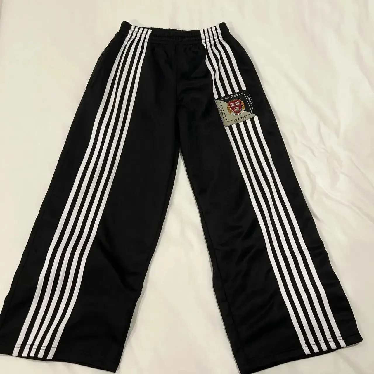 

European and American cross-border retro striped casual wide-leg pants street sports hip-hop loose trousers y2k pants sweatpant