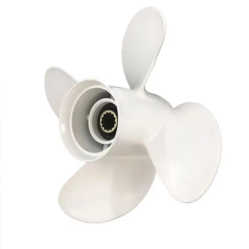 

4 Blades Boat Aluminum Propeller 10 3/8x13 For Yamaha Outboard Motor T25HP 40HP 48HP 50HP 55HP 60HP 13 Tooth Spline Engine Part