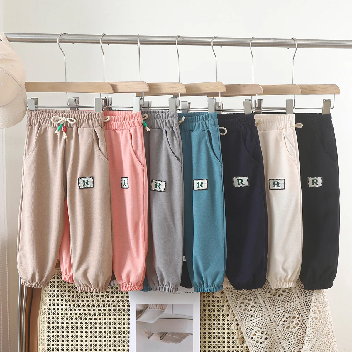 2-12Years Children's Pants Autumn New Korean Loose Fit for Boys and Girls Solid Color Casual Sports Pant Baby Kids Jogger pants