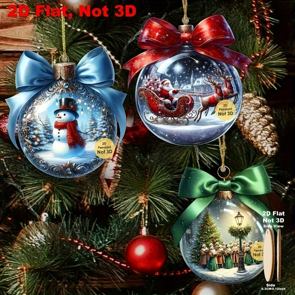 24/12Piece Set of Holiday Christmas Ball Decorations for Home, Window, Office, Classroom, Yard, and Party Decor