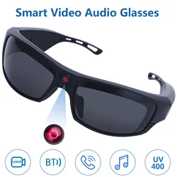 1080P Mini Camera Video Glasses Recording Sport Sunglasses with Bluetooth Speakers Call Action Camera Music Smart Glasses