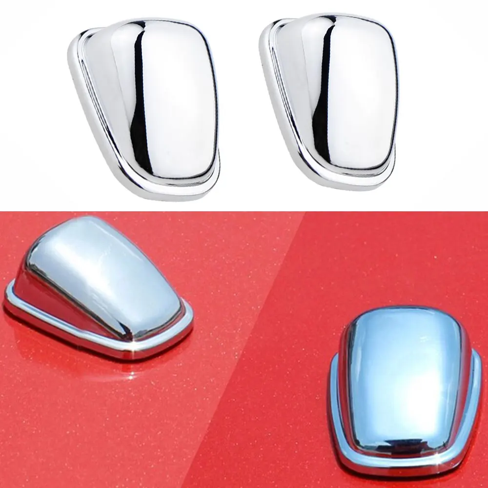 

For Ford Ecosport 2013 - 2017 for Toyota Avanza Front Water Spray Nozzle Cover Washer Sticker 2Pcs Trim Styling Accessories