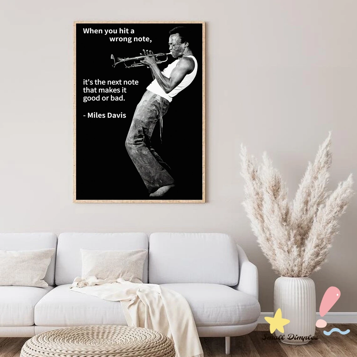 Miles Davis Jazz Music Star Poster Canvas Art Print Home Decoration Wall Painting ( No Frame )