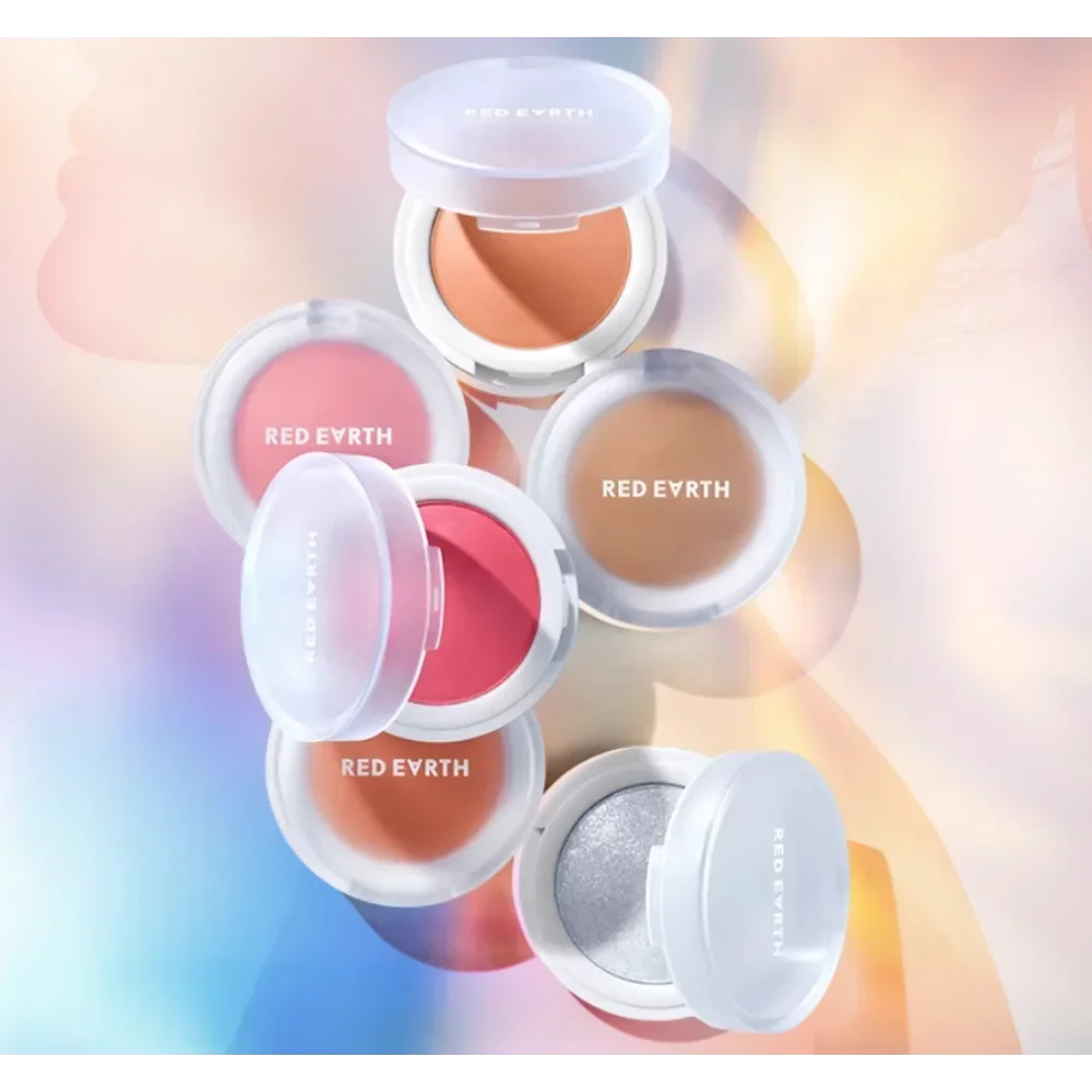 

Red Earth Monochrome Blusher Cream Long-lasting Natural Fit Skin Waterproof Contouring Highlighter Korean Makeup Cosmetics