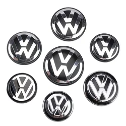 4pcs 55mm 56mm 65mm 70mm Car Styling Wheel Center Cap Hub Covers Badge Accessories For VW Volkswagen Golf Sharan Passat Tiguan