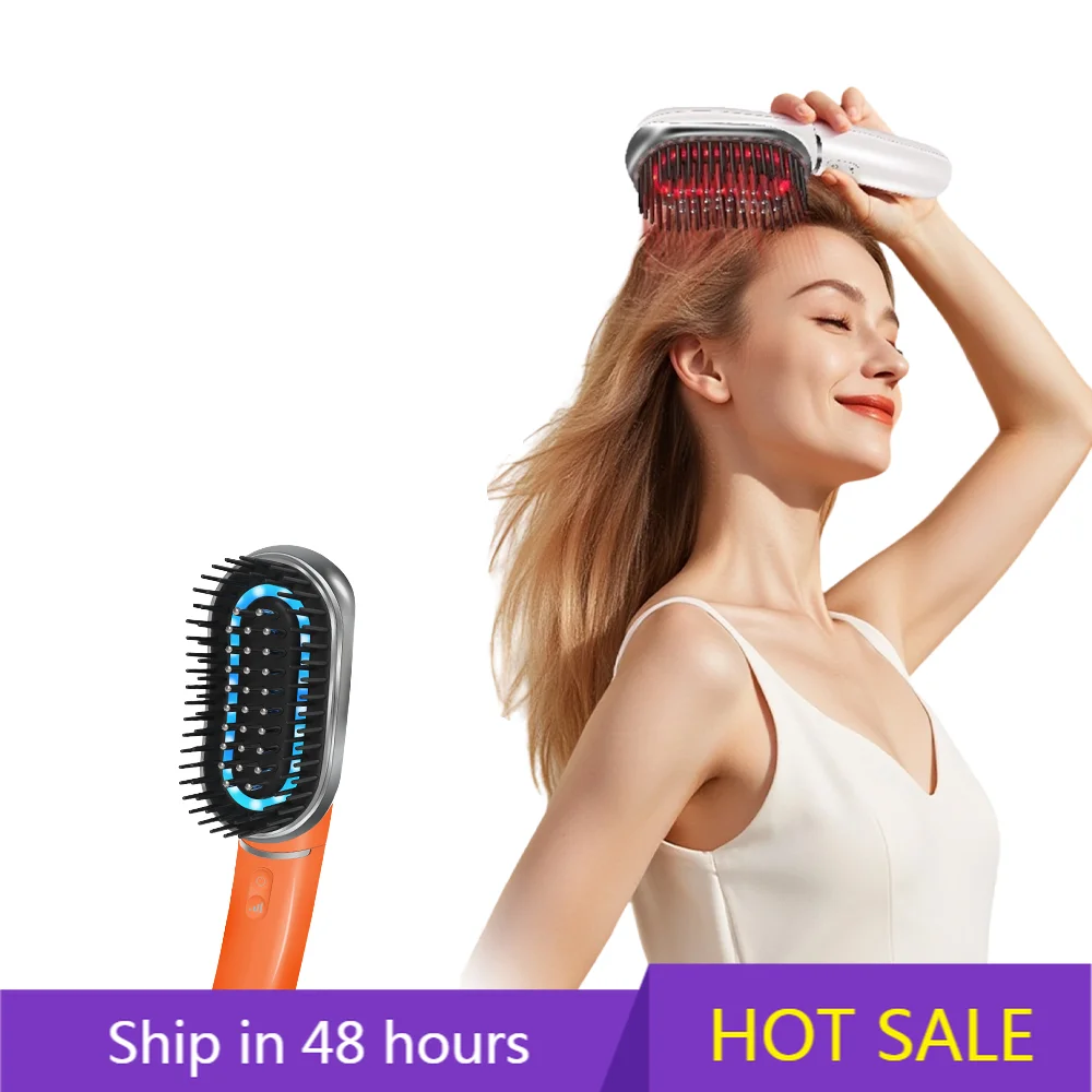 

YTYIN Scalp Massage Electric Hair Brush Comb Light High Frequency Technology For Hair Growth-Innovative Plastic Hair Dev
