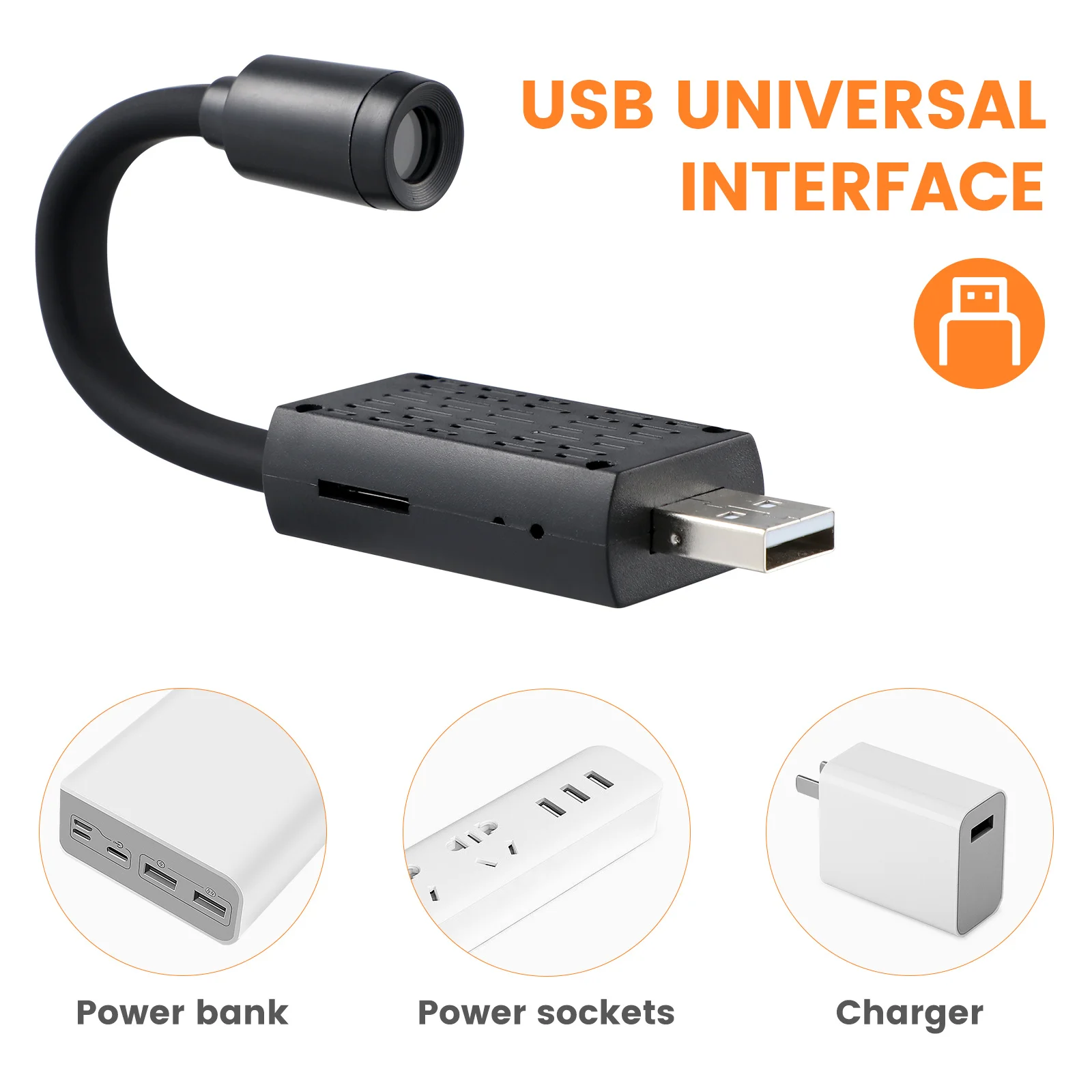 

1080P Security Camera Mini Portable Indoor Night Vision Motion Remote Monitoring USB Powered