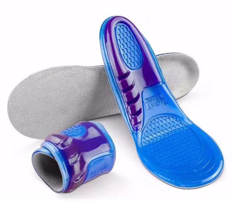 GEL Siliconen Inlegzolen voor Schoenen Orthopedische Steunzool Binnenzool Zachte Schoen Inserts Sport Anti-slip Sjabloon voor Man Vrouwen schoenzool