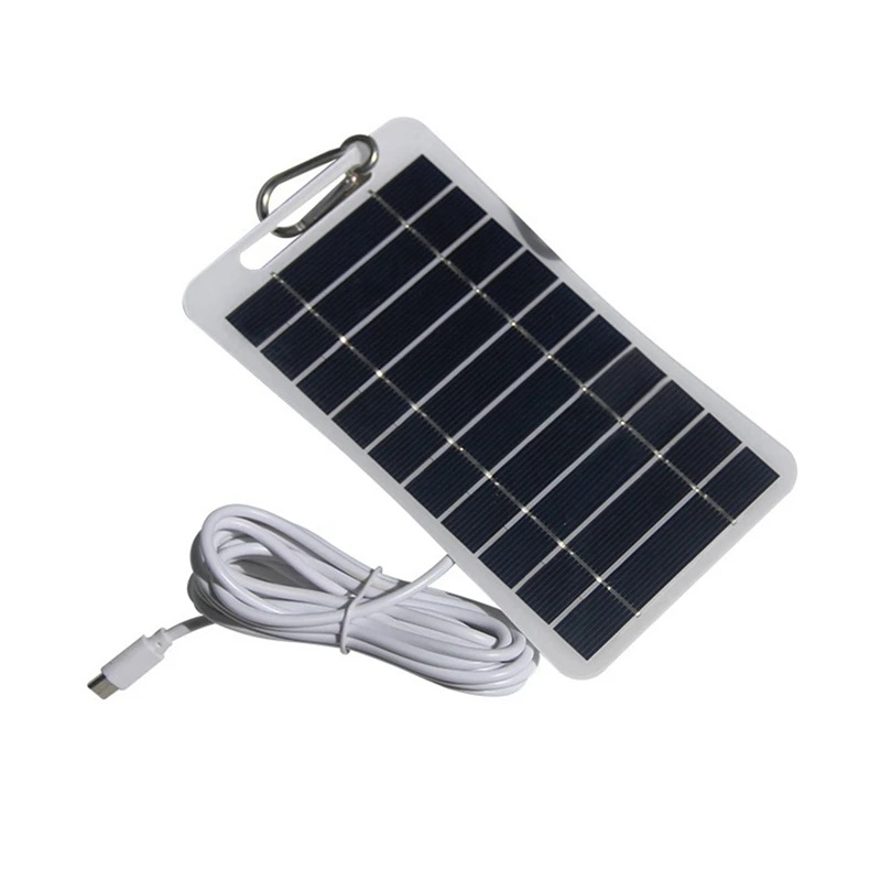 5V 2W Mini Solar Panel, USB Solar Charger Micro-Type Solar Panels, Portable Solar Panel For Phone Household Lighting