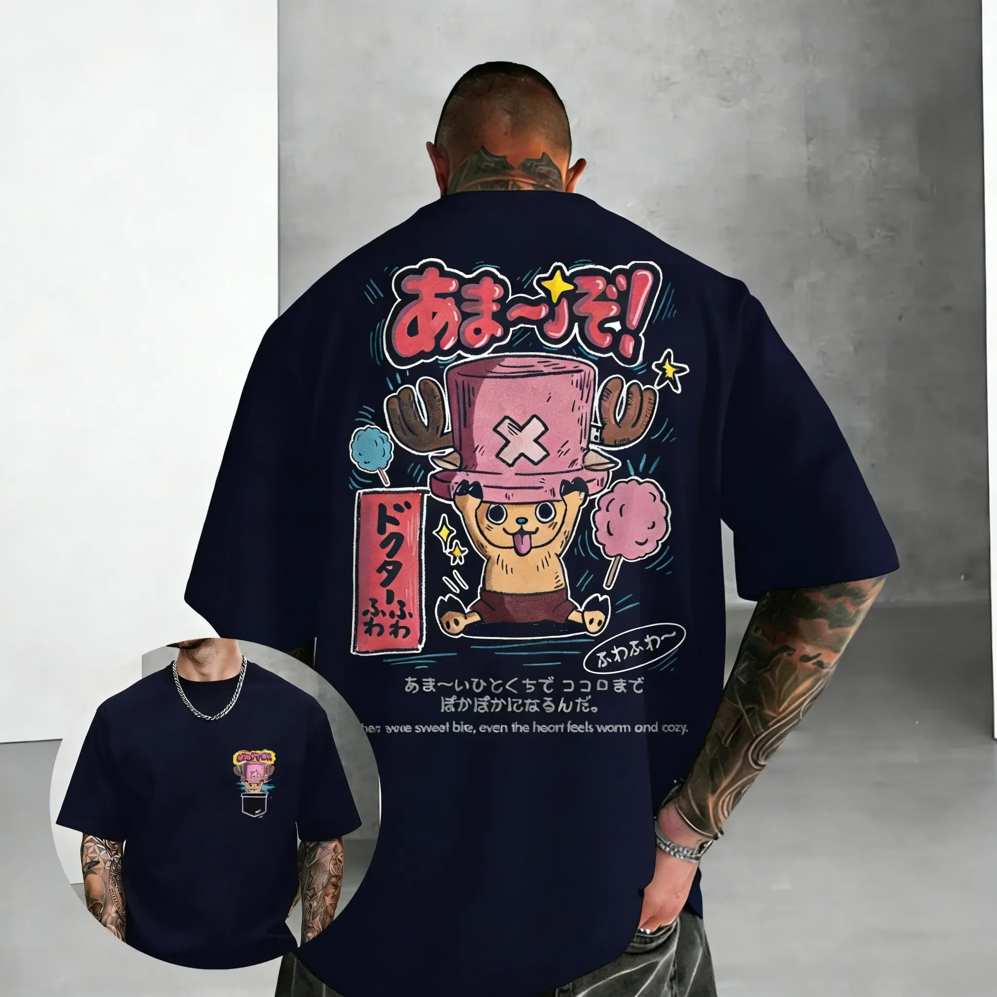 2026 Y2k One Piece Chopper Anime Graphic T Shirt Men Women Short Sleeve Tee Streetwear Parent-child Clothing Summer Casual Tops