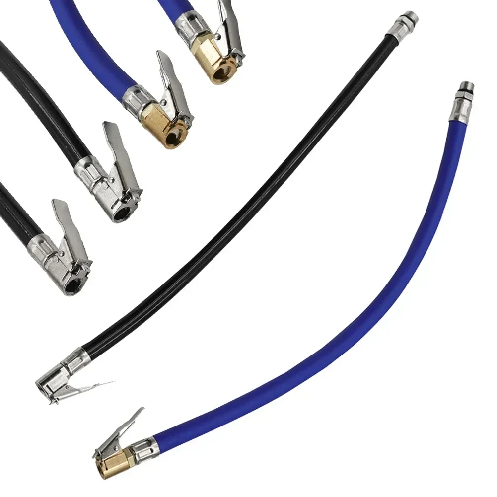 For Air Compressors Inflatable Tube Inflator Pipe Anti-explosion Black Inflatable Tube Rubber Tube Car Tire Inflstor Hose 1 Pc