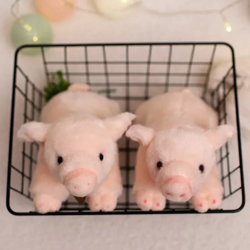 Lebensechtes Schweinchen-Plüschtier, weiches Stofftier, Simulation Schweinchen-Puppe, süßes Geburtstagsgeschenk für Mädchen und Jungen